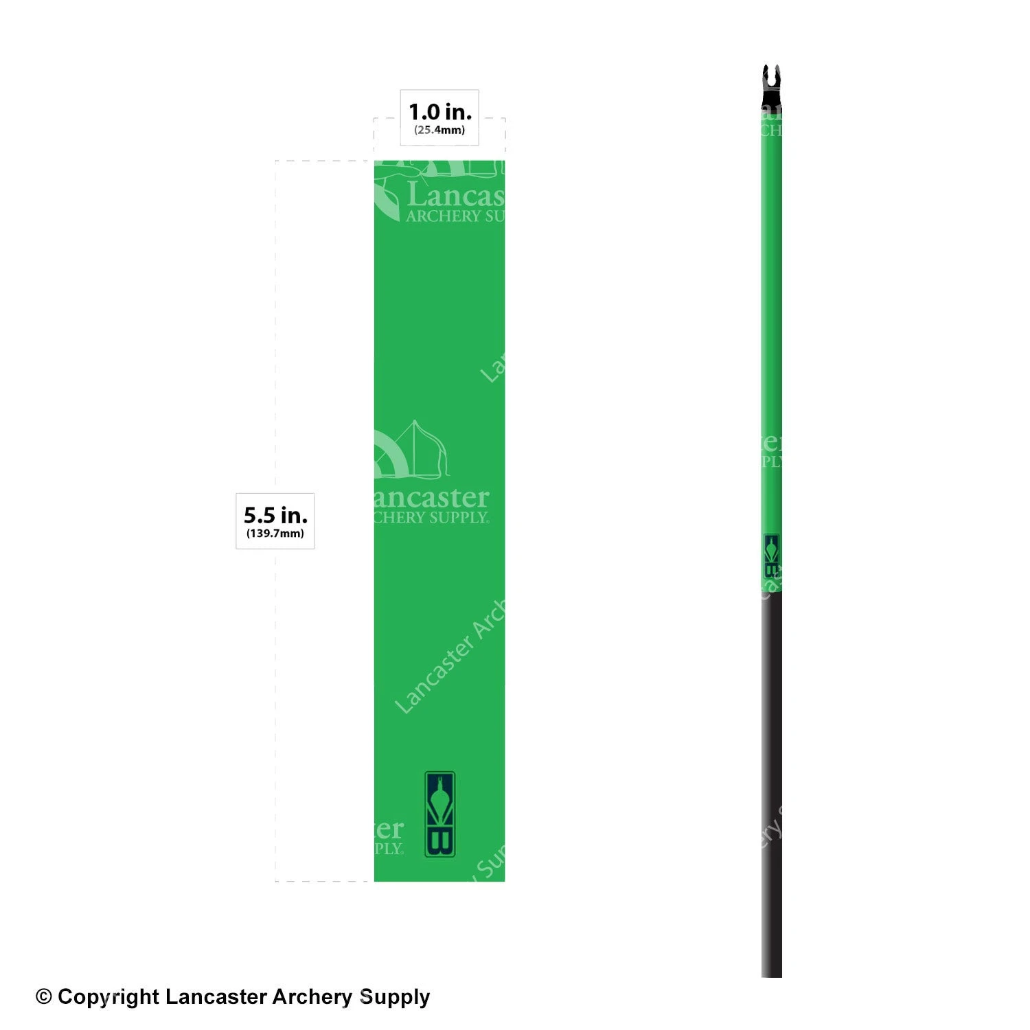 Bohning Solid Color Arrow Wraps 5.5" (Small 17/64) 5 Bohning Solid Color Arrow Wraps 5.5" (Small 17/64) - Image 3