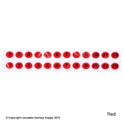 Gunstar Tail Numbers -Shooting Gear Store 2010017 red