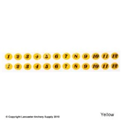 Gunstar Tail Numbers -Shooting Gear Store 2010017 yellow