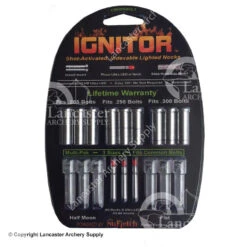 NuFletch Ignitor Lighted Nocks For Crossbows -Shooting Gear Store 2040009 red