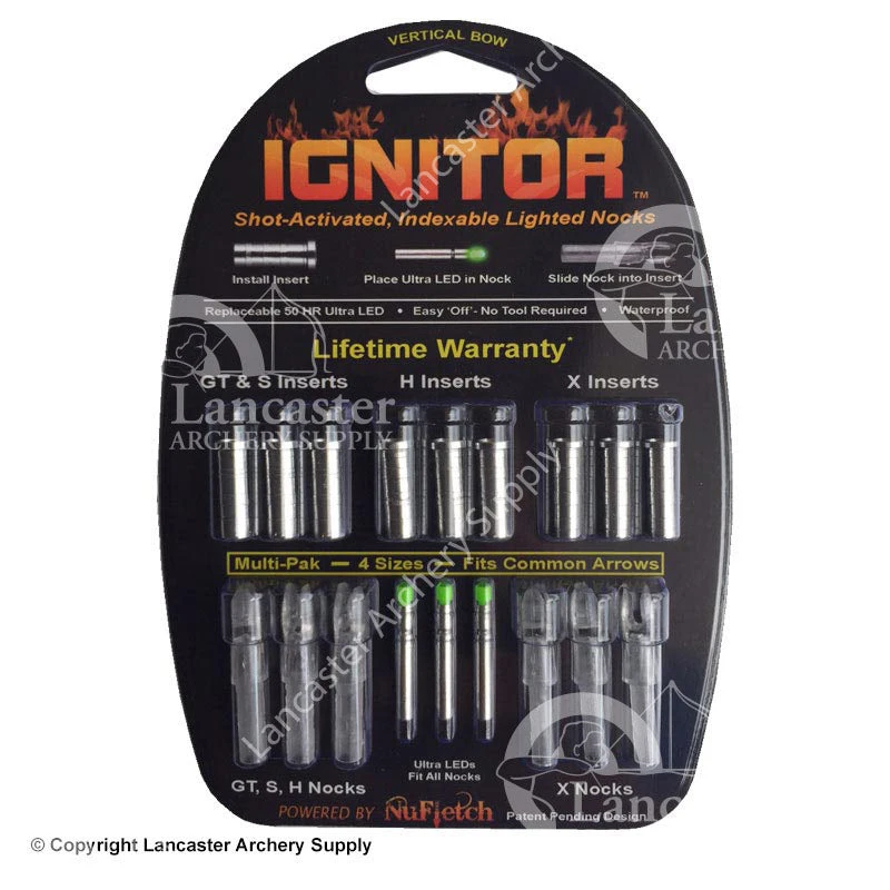 NuFletch Ignitor Lighted Nocks For Vertical Bows 3 NuFletch Ignitor Lighted Nocks For Vertical Bows