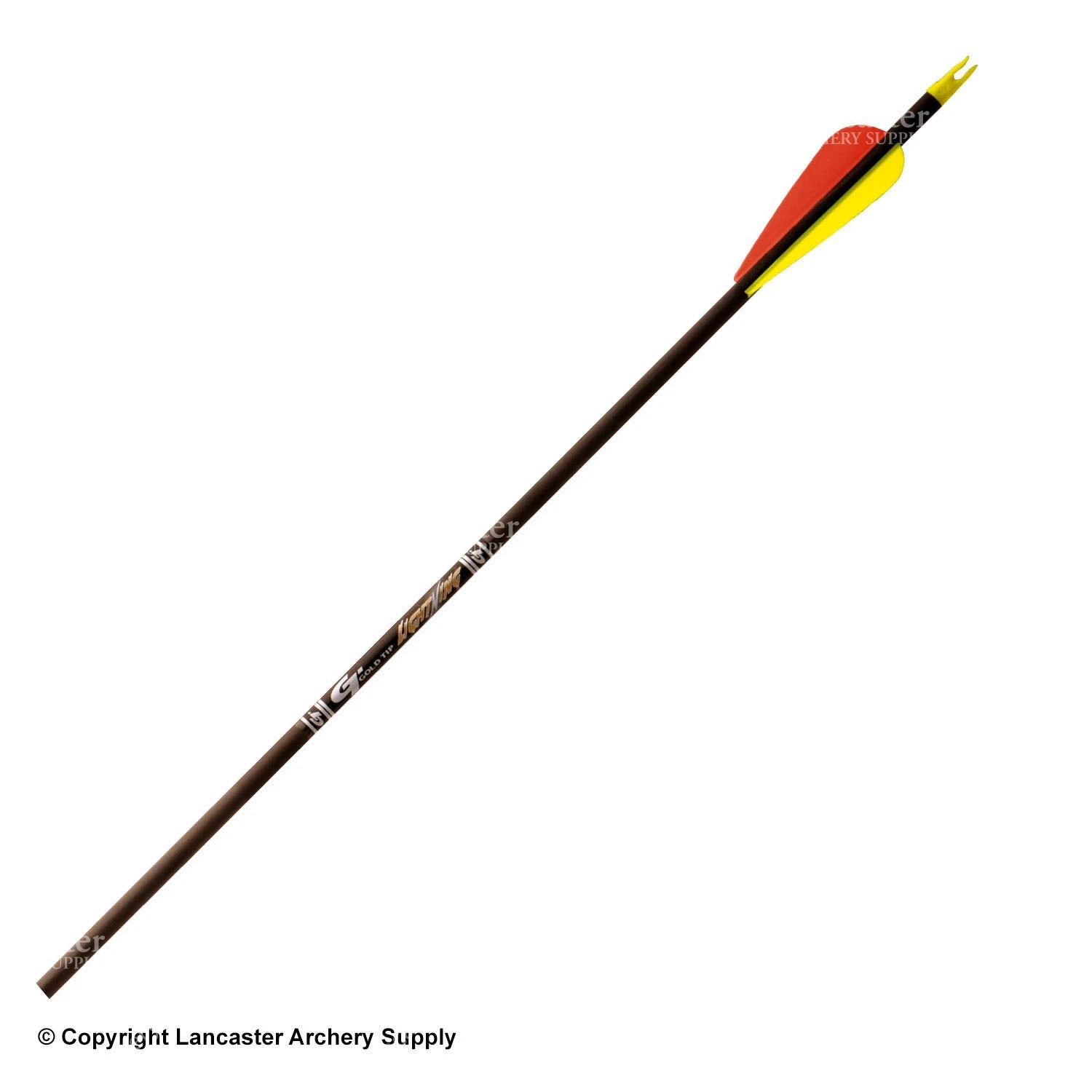 Gold Tip Lightning Fletched Arrows (Black) 4 Gold Tip Lightning Fletched Arrows (Black) - Image 2
