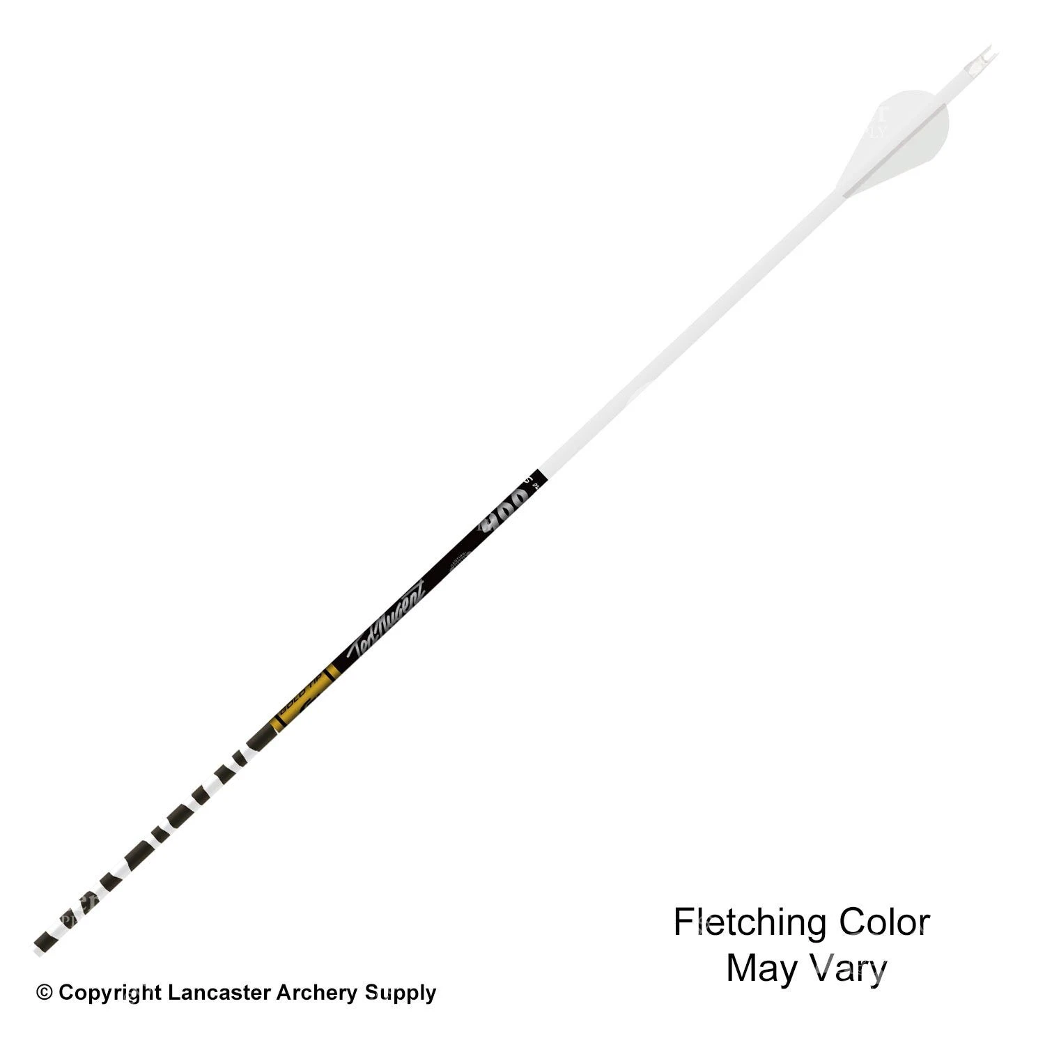 Gold Tip Ted Nugent Signature Series Arrows (White Zebra) 4 Gold Tip Ted Nugent Signature Series Arrows (White Zebra) - Image 2