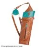 Neet T-BQ-2 Turquoise Leather Back Quiver 2 Neet T-BQ-2 Turquoise Leather Back Quiver -Shooting Gear Store 3300136