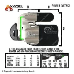 Axcel Contour Finger Tab Brady Ellison Signature Series 22 Axcel Contour Finger Tab Brady Ellison Signature Series -Shooting Gear Store 4530414 tabsizesmetric