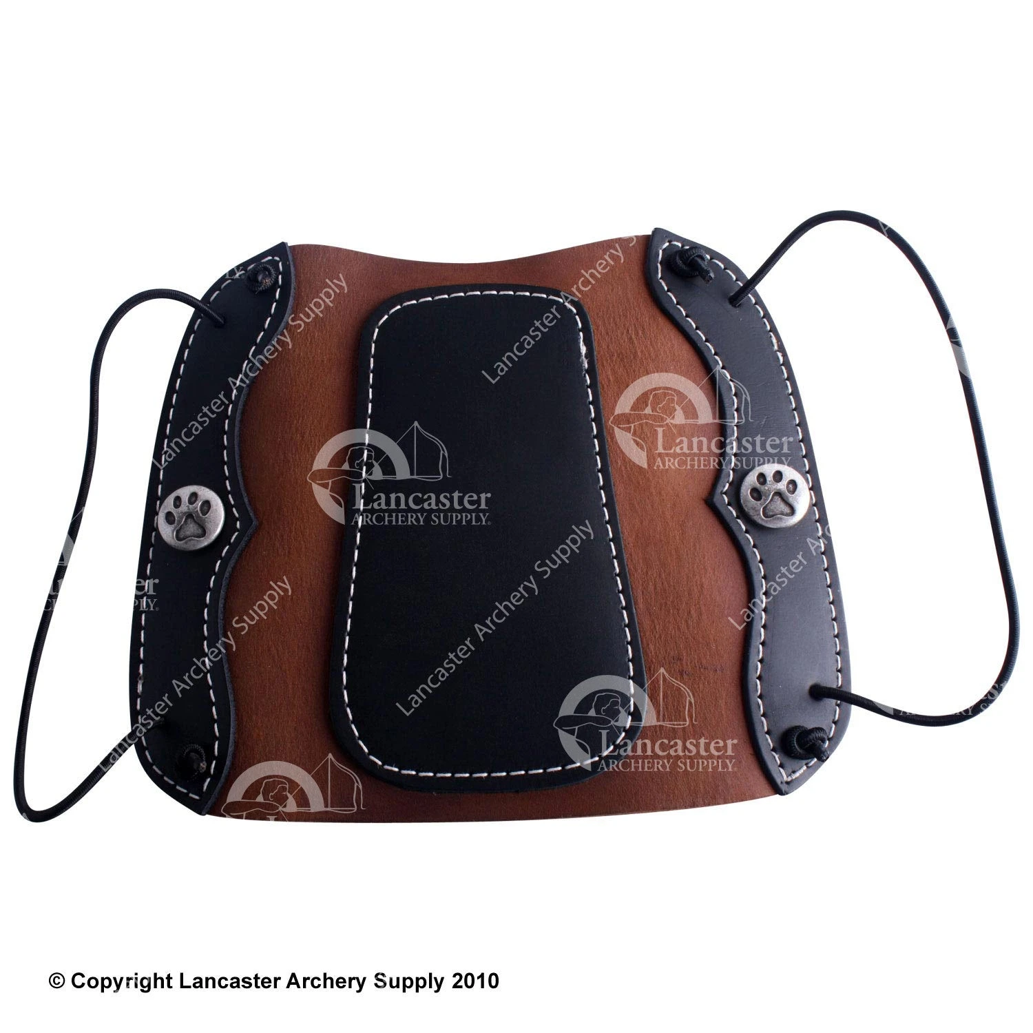 Vista Deluxe Traditional Hunter Leather Armguard W/ Elastic 3 Vista Deluxe Traditional Hunter Leather Armguard W/ Elastic