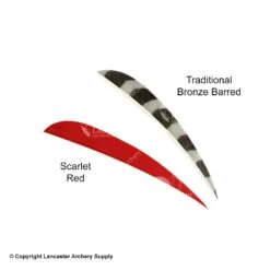 Trueflight 5" Round Back Feathers (18 Count Combo Pack) -Shooting Gear Store 5200013 red