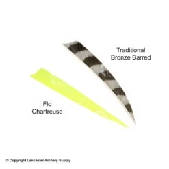 Trueflight 5" Shield Back Feathers (18 Count Combo Pack) 15 Trueflight 5" Shield Back Feathers (18 Count Combo Pack) -Shooting Gear Store 5200014 chartreuse