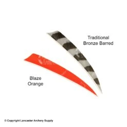 Trueflight 5" Shield Back Feathers (18 Count Combo Pack) 18 Trueflight 5" Shield Back Feathers (18 Count Combo Pack) -Shooting Gear Store 5200014 orange