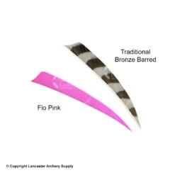 Trueflight 5" Shield Back Feathers (18 Count Combo Pack) 14 Trueflight 5" Shield Back Feathers (18 Count Combo Pack) -Shooting Gear Store 5200014 pink