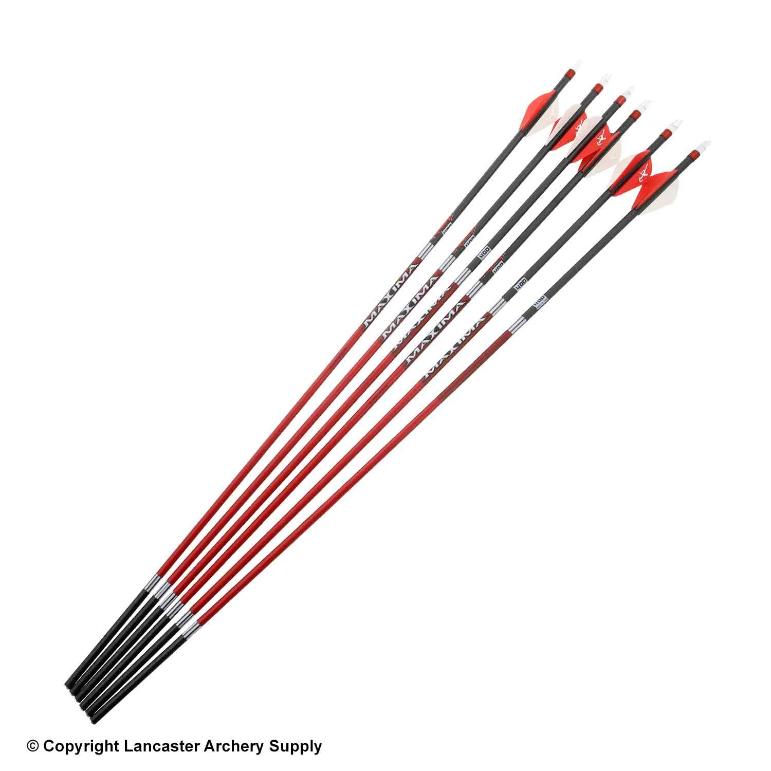 Carbon Express Maxima RED Fletched Arrows (Open Box X1033736) 3 Carbon Express Maxima RED Fletched Arrows (Open Box X1033736)